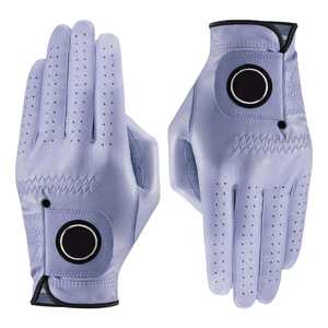 Gants de golf professionnels respirants pour adultes Gants de golf en cuir de mouton véritable Gants de golf en cuir néoprène Cabretta pour hommes - Product Image 1