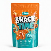 Op maat gedrukte PE food grade Mylar stand-up zip pouch voor snacks, snoep, koekjes, chocolade, noten, gedroogd fruit, suiker; Doypack verpakking