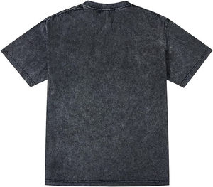 Oversized Heavyweight Acid Wash T-Shirt Wholesale 100% Cotton Men's Vintage Casual Streetwear T-shirt - Product Image 3