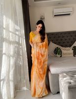 Fournisseur en gros de sari en tissu de soie Rangoli imprimé prisme de meilleure qualité avec pallu contrasté pour les occasions de fête et de mariage