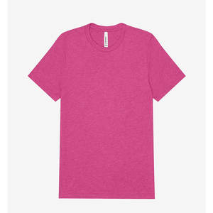 2025 printemps vente chaude hommes Super doux à manches courtes T-Shirt couleur unie lourd solide cou grande taille Streetwear - Product Image 3