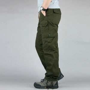 กางเกงลำลองผ้าฝ้ายออร์แกนิกของผู้ชายกางเกงคาร์โก้ระบายอากาศได้หลายกระเป๋าระดับพรีเมียมทันสมัย100% ใหม่ - Product Image 5