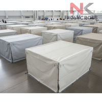 Housse de stand d'exposition |   Bâche imperméable stratifiée croisée |   Tissu stabilisé aux UV, résistant aux déchirures, pour stands d'exposition