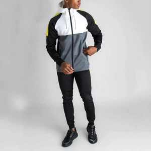 Customized Logo Winter Solid High Quality Two-Piece Casual Men's Tracksuit Full Zipper Fleece Breathable Lightweight <b>Jogger</b> - Product Image 5