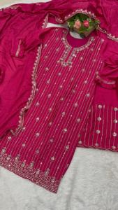 Grossiste indien Ensemble Plazzo 3 pièces prêt à l'emploi de haute qualité avec Dupatta pour tenue occasionnelle de mariage et de fête au meilleur prix - Product Image 6