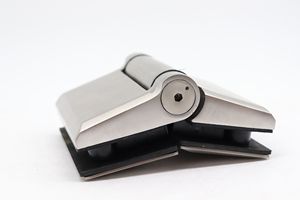 Valla de barandilla de piscina Puerta de resorte oscilante Bisagra de abrazadera de puerta de vidrio de cierre automático de pared a vidrio - Product Image 5