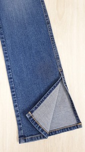 Haute qualité coupe régulière grande taille femmes jeans décontractés mode été pantalon avec taille moyenne avant plat empilé techniques lavées - Product Image 6