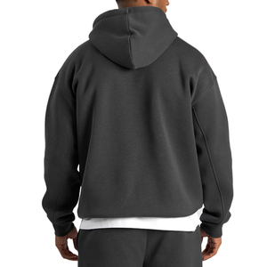 2025 nouveau gros haute qualité poids lourd éponge polaire sweat à capuche vierge pour l'hiver impression en relief pour les vêtements basiques à capuche - Product Image 4