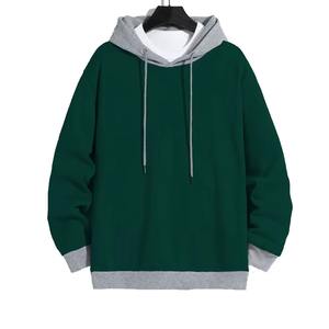 Sweat à capuche oversize en coton pour homme personnalisable 500/400gsm Uni Épais en polaire lourd Sweat à capuche court imprimé - Product Image 3
