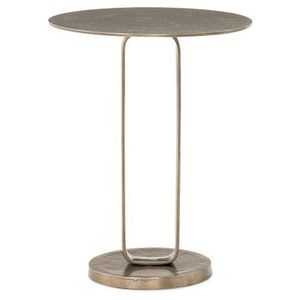<b>Industrial</b>-style Aluminum <b>Side</b> <b>Table</b> That Works As a Plant Stand a Coffee <b>Table</b> or a Modern Decor Piece for Compact Spaces - Product Image 2