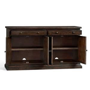 ตู้ไม้เก็บอาหารสไตล์ยุโรปโบราณสำหรับรับประทานอาหารหรือห้องนั่งเล่นเฟอร์นิเจอร์ภายในบ้าน - Product Image 4