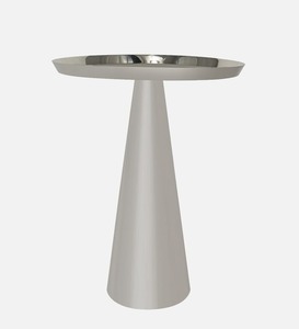 Silver Pilar Design Metal <b>Table</b> With Iron Top <b>Tables</b> Accent <b>Side</b> <b>Table</b> for Living Room and Home Furniture <b>High</b> Quality - Product Image 2
