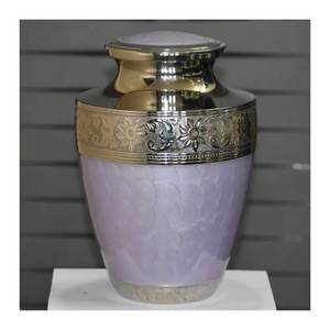 New Design Handmade Adult Cremation Urns <b>Funeral</b> <b>Supplies</b> Aluminium Urn Cremation Handicraft In India With Export Quality - Product Image 2