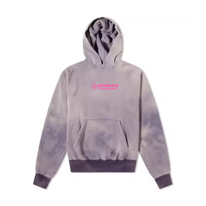 Plus haute qualité kangourou poche Logo imprimé sweats à capuche saison d'hiver à capuche Vintage pierre lavé français Terry sweats à capuche pour hommes - Product Image 5