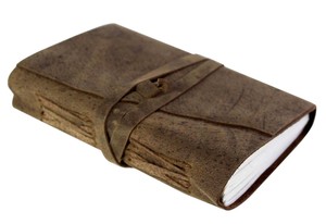 Diario de Cuero A5 Hecho a Mano, Personalizable, Estilo Vintage, para Negocios y Oficina, con 100 Hojas, Estilo Bohemio, Encuadernado en Tapa Dura - Product Image 2