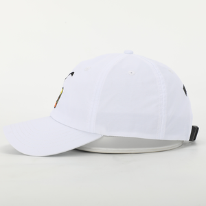 Casquette de baseball sportive à séchage rapide blanche à 6 panneaux de haute qualité personnalisée OEM, logo brodé, casquette de golf pour papa - Product Image 3
