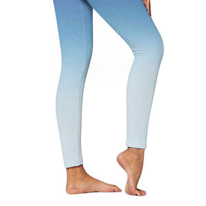 Mallas altas hasta el muslo para mujer hechas a medida de alta calidad, ropa de gimnasio elegante con logotipo en la cintura, precio al por mayor - Product Image 4