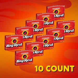 BIG RED WRIGLEY'S <b>Cinnamon</b> Chewing <b>Gum</b> Bulk Pack, 15 Stick (Pack of 10) - Product Image 3