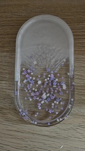 Plateau en résine violet et gris de designer Plateau de service de qualité supérieure fait à la main Idéal pour la décoration de table basse et les cadeaux - Product Image 4