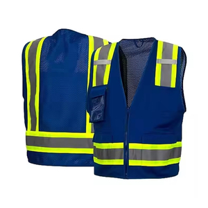 Chaleco DE SEGURIDAD reflectante de alta calidad para trabajadores Chaleco de seguridad de alta visibilidad con logotipo personalizado propio - Product Image 5