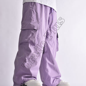 Ski Baggy Pants Snow High Street <b>Cargo</b> Wide <b>Leg</b> Loose Streetwear Loose <b>Straight</b> <b>Leg</b> Wide <b>Leg</b> Large Pocket <b>Trouser</b> - Product Image 2