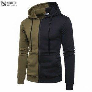 Vente en gros de sweat à capuche épais 100% coton pour homme qualité bouffante impression pull surdimensionné 180ct sweat à fermeture éclair pour sweats à capuche d'hiver - Product Image 1