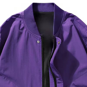 Veste universitaire en laine pour homme, taille plus, logo personnalisé, style streetwear, col montant, broderie, bomber, veste de baseball, manteau d'hiver pour homme - Product Image 6