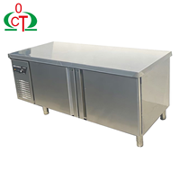 Réfrigérateur commercial en acier inoxydable, réfrigérateur de table, table réfrigérée, table de travail réfrigérée, réfrigérateur de restaurant