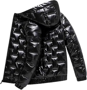 Veste matelassée de haute qualité personnalisée en gros pour hommes hiver manches longues fermeture à glissière coupe-vent caractéristique style décontracté2026 - Product Image 2