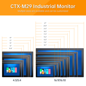 Kim loại trường hợp treo tường 15 inch siêu mỏng IP65 không thấm nước Full HD công nghiệp LCD cảm ứng màn hình hiển thị màn hình - Product Image 2