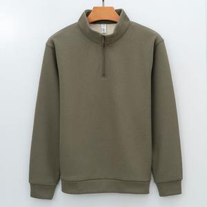 เสื้อสเวตเตอร์ลายนูนสีทึบไซส์ใหญ่พิเศษสำหรับฤดูใบไม้ผลิและใบไม้ร่วง - Product Image 1