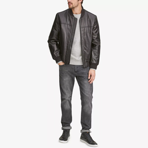 2024 veste en cuir professionnelle pour hommes personnalisés vêtements de rue de haute qualité avec col montant conception de manches complètes - Product Image 6