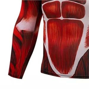 T-shirt de compression respirant anti-UV avec logo personnalisé, blanc, rashguard MMA BJJ sublimé pour hommes - Product Image 6