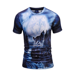 Custom Men's Fitted Design All-Over Printed <b>T</b>-<b>Shirts</b> Fashion 100% Cotton Polyester 260 Grams Full Screen Sublimation Print - Product Image 4