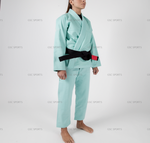 Trajes de Jiu Jitsu brasileño hechos a medida para mujer Colores atractivos Precio directo de fábrica al por mayor Opciones de modificación de Karate - Product Image 5