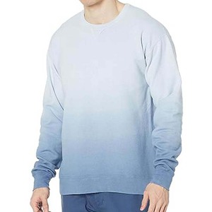 Cuello redondo 100% algodón diseño caliente OEM hecho a medida hombres 100% algodón liso sudadera con manga larga básicos sudaderas hombres - Product Image 1