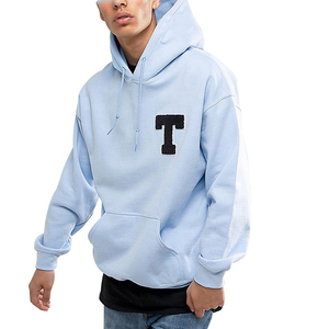 Último Jersey personalizado para hombre, sudaderas con capucha bordadas de chenilla, forro polar transpirable de excelente calidad con estampado básico, mezcla de algodón - Product Image 1