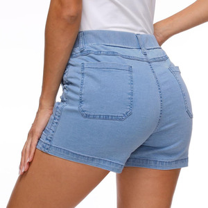 2025 ropa de mujer verano diseños personalizados Logo Shorts para mujer cintura media botín personalizado Biker gimnasio pantalones cortos de mujer - Product Image 6
