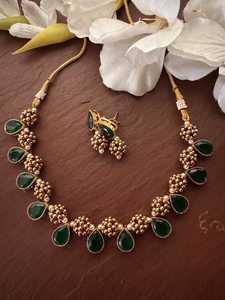 Moda 14K chapado en oro gotea aceite mal de ojos conjuntos de joyas collar pulsera pendiente mal de ojos corazón tres conjuntos para mujeres - Product Image 3