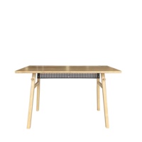 Escritorio moderno de madera maciza para ordenador con panel de metal de pata anudada para uso en oficina o apartamento de muebles para el hogar de Vietnam