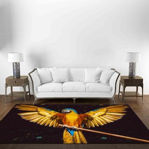 Alfombra Parrot Wings: Alfombra Moderna Personalizada con Estampado Animal, Alfombra Delgada No Tejida - Product Image 2