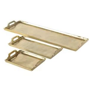 Bandeja de Servicio de Metal con Acabado Elegante, Aspecto Mejorado para Mesas de Comedor - Product Image 1