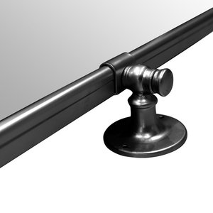 Espejo de pared de alta tendencia para decoración del hogar y marco de metal de granja Diseño moderno revestido negro a precios al por mayor de India 2025 - Product Image 2