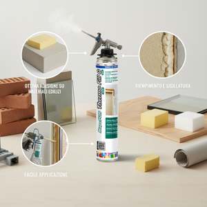 Mapepur 750ml Schiuma Poliuretanica Termo-Riempitiva G per Isolamento e Riempimento Materiali Isolanti Termici - Product Image 3