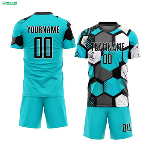 Nouveau design, maillot de football personnalisé moins cher, uniforme sur mesure, respirant, confortable, écologique, séchage rapide, 100% polyester - Product Image 2