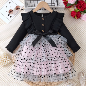 ชุดกระโปรงเจ้าหญิงสำหรับเด็กผู้หญิงชุดกระโปรงยาวสีดำดีไซน์ใหม่ - Product Image 2