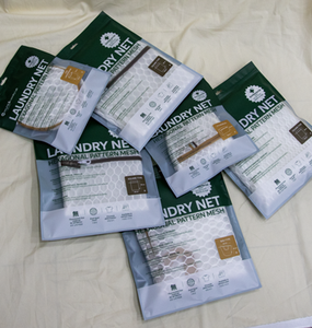 Premium Brown Antibacterial 100% Polyester Fabric <b>Wash</b> <b>Bag</b> with Handles & Zipper Reusable Small Type <b>for</b> Men's <b>Laundry</b> Lab Use - Product Image 2