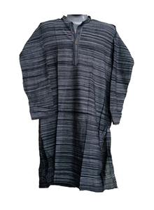 Kurta rayé en coton léger tissé à la main pour hommes vêtements ethniques traditionnels col Mandarin Design classique motif vibrant indien - Product Image 3