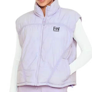 Venta al por mayor Streetwear Canvas Women Puffer Vest Windproof Tallas personalizables Winter Warm Outerwear - Product Image 1