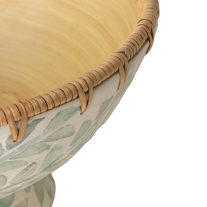 Vadrouille en rotin tendance bol à fruits en bambou filé support de bol en bambou dans un style minimaliste vente en gros d'ustensiles de cuisine décoratifs du Vietnam - Product Image 3